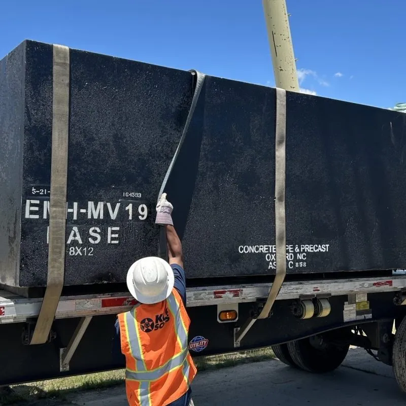 Dry Utility Vault Delivery to LEGO